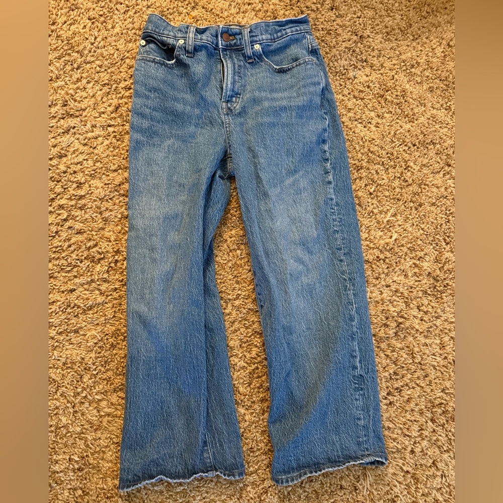Madewell perfect vintage wide leg crop jean